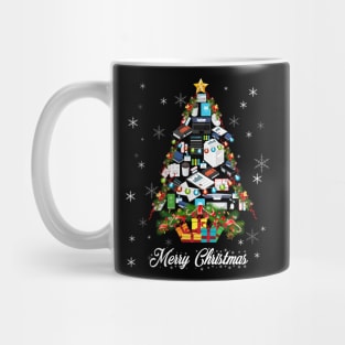 Funny Mery Christmas Accountant Tree Christmas Stars In Snow Mug